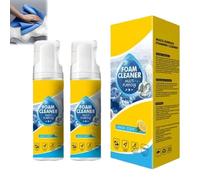 Powerful & Multipurpose Car Interior Foam Cleaner, All-Purpose Rinse-Free Foam Cleaner Spray, Deep Penetration Rich Foaming Stain Remover for Car & Home (2set)