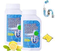Powerful Pipe Dredging Agent,Sink And Drain Cleaner,Pipeline Dredging Agent,Multi-Purpose Pipes Cleaner for Kitchen Bathroom Toilet,Unclog Toilet Clog And Kitchen Sink Pipe (2PCS)