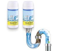 Powerful Sink and Drain Cleaner,Powerful Foaming Sink and Drain Cleaners,Sink and drain cleaner Powder,Heavy Duty Pipe Dredging Agent and Unblocker for Toilet Bathroom, Kitchen, Shower (1pcs)