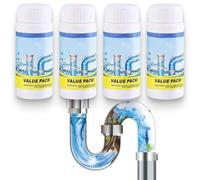 Powerful Sink and Drain Cleaner,Powerful Foaming Sink and Drain Cleaners,Sink and drain cleaner Powder,Heavy Duty Pipe Dredging Agent and Unblocker for Toilet Bathroom, Kitchen, Shower (2pcs)