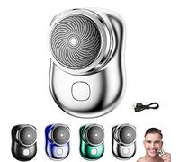 Powerful Storm Shaver for Men, Powerful Storm™ Shaver for Men, Rechargeable USB Electric Shaver, Mini Shaver Portable Electric Shaver (Silver)