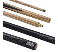 POWERGLIDE EXIOS Ash - Taco de Billar o Billar articulado 50/50, Eje de Ceniza, Extremo Empalmado a Mano, 18 onzas, tamaño Completo 57 Pulgadas, Punta de 9.5 mm
