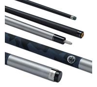 POWERGLIDE Un Palo de Taco de Billar de 2 Piezas, Emanate, Fibra de Carbono y Fibra de Vidrio, Agarre Mate Ultra Suave y Brillante, tamaño Completo de 57 Pulgadas, Punta de 10 mm