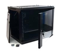 Powergreen Armario Rack Mural 19" 12U 600x450mm + Termostato + 2 Ventiladores + 1 Bandeja Fija