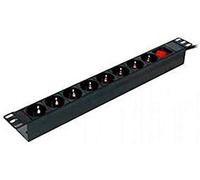 Powergreen RAC-00008-PDU Pdu Tipo Regleta de 8 Tomas con Interruptor y Cable de 2 M