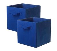 Powerking Cesta Plegable de Almacenamiento de Ropa Cubos, contenedores y cajones (Azul, 2)