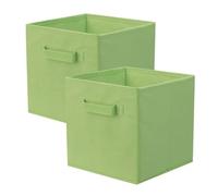 Powerking Cesta Plegable de Almacenamiento de Ropa Cubos, contenedores y cajones (Verde, 2)