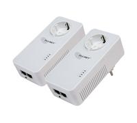 ALLNET Powerline 1200Mbit 2er Bundle Bridge RJ45 HomePlugV2""SmartLink"" Passtrough - Bridge - Stromnetz (Powerline)