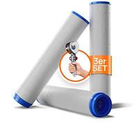 POWERLAP Filtro para Cabezal de Ducha Filtro de algodón PP 2 en 1 para Agua purificada y más Suave | Función Powerwash para una Ducha Saludable, sin Cal ni Cloro, Que Ahorra Agua