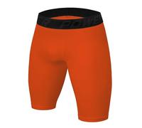 PowerLayer Hombre Pantalones Cortos Térmicos Da Compresión Baselayer - Naranja, S