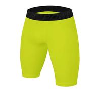 PowerLayer Hombre Pantalones Cortos Térmicos Da Compresión Baselayer - Verde Brillante, L