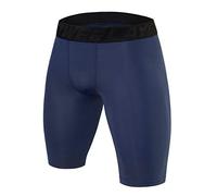 PowerLayer Niños Pantalones Cortos Térmicos Da Compresión Baselayer - Azul Oscuro, 12-14 Años