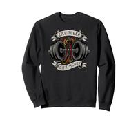 Powerlifting Eat Sleep Lift Heavy Gym Workout Sudadera