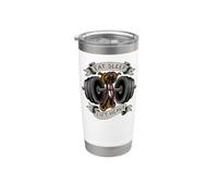 Powerlifting Eat Sleep Lift Heavy Gym Workout Vaso térmico de acero inoxidable de doble pared