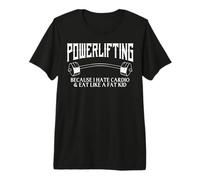 Powerlifting Gym Entrenamiento Fitness Amantes Camiseta Premium