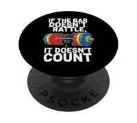 Powerlifting Gym Humor Heavy Barbell Weightlifting PopSockets PopGrip Adhesivo