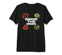 Powerlifting Gym Weightlifting Grind The Iron Camiseta Premium