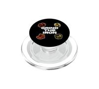 Powerlifting Gym Weightlifting Grind The Iron PopSockets PopGrip para MagSafe