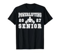 Powerlifting Senior Night Powerlifting 2027 Graduación 1 Camiseta gráfica económica, Hombre, Negro, L