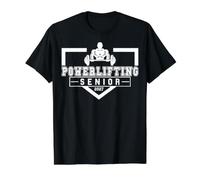 Powerlifting Senior Night Powerlifting 2027 Graduación 2 Camiseta gráfica económica, Hombre, Negro, L