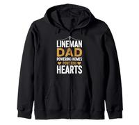 Powerline Technician Lineman Life Equipo de servicios eléctricos Sudadera con Capucha