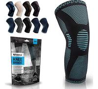 POWERLIX rodillera para mujeres y hombres, rodillera de compresión para artritis, dolor articular, lesión de ligamentos, desgarro de menisco, tendinitis, correr, sentadillas, deportes, Azul, S