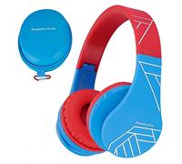 PowerLocus Auriculares Inalámbricos Bluetooth de Diadema, Cascos con Micrófono para niñas y niños con 85DB Volumen Limitado, Auriculares Plegable, Ajustable