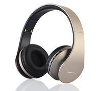 PowerLocus Auriculares Inalámbricos Bluetooth, Diadema, Cascos Bluetooth con Micrófono, Hi-Fi Stereo Sonido, Graves Profundos, Audífonos Plegables para iPhone/Android/PC/Viajes