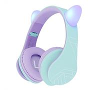 PowerLocus Auriculares para niños, Auriculares Bluetooth para niños, con 85DB Volumen Limitado, Plegable, con Micrófono, Micro SD Slot, Cascos Inalámbricos y con Cable, con Estuche