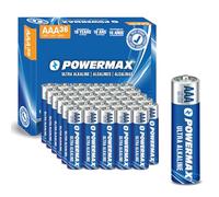 Powermax 36-Count AAA Batteries, Ultra Long Lasting Alkaline Battery, 10-Year Shelf Life, Recloseable Packaging