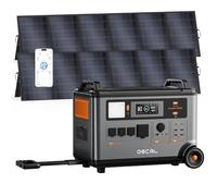 Powermax 3600SE 3600W Generador Solar Portátil con 2X500W Paneles Solares | 3600Wh LiFePO4 Batería, 2200W AC/100W USB-C, 14 Puertos, App Control, Estación de Energía para Acampar, RV, Emergencias