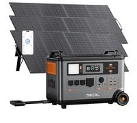 Powermax 3600SE 3600W Generador Solar Portátil con 3X200W Paneles Solares | 3600Wh LiFePO4 Batería, 2200W AC/100W USB-C, 14 Puertos, App Control, Estación de Energía para Acampar, RV, Emergencias
