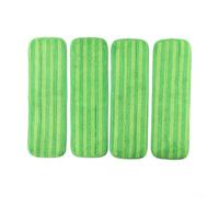 PowerMop - Almohadillas reutilizables para fregona Swiffer compatibles con mopas de 13 y 15 pulgadas, de microfibra, lavables y fáciles de quitar (verde)