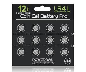 POWEROWL Pilas LR41, AG3 Pilas Alcalinas de Botón de 1,5 V 392 192 SR41SW L736 LR736 para Pequeños Dispositivos Electrónicos(12 Unidades)