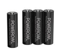 POWEROWL Pilas Recargables AA Alta Capacidad 2800mAh 1.2V Pila AA Recargable NI-MH Diámetro 14.4mm Baja Autodescarga (Precarga 4 Piezas)