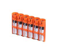 PowerPax - Pack de 6 pilas AAA), color naranja