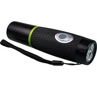 Powerplus Blackbird Dynamo LED linterna, acero, negro