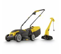 Powerplus Cortacésped Eléctrico y Recortabordes POWXG62205T - Cortacésped de 1300W con Ø320 mm y Recortabordes de 250W con Ø220 mm, Herramienta de Jardín