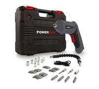 Powerplus POWE00020 - Destornillador inalámbrico, par máximo de 3 Nm, cable USB, accesorios y funda incluidos, destornillador eléctrico