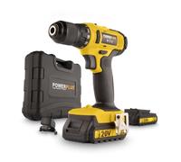 POWERPLUS POWX00435 - Taladro/atornillador 20v li-ion 2 bat