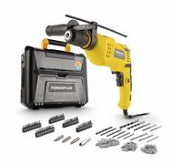 Powerplus Taladro percutor POWXBOX008 - Taladro 810 W + 158 Acc.
