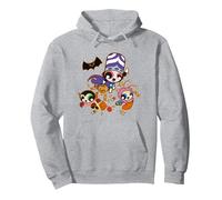 Powerpuff Girls Halloween Sudadera con Capucha, Unisex para Adultos, Gris Jaspeado, S