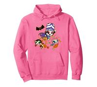 Powerpuff Girls Halloween Sudadera con Capucha, Unisex para Adultos, Rosa Brillante, L