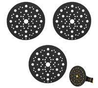Powerruif 3 Pieces Sanding Pads Disc Protector 150mm Diameter 70 Holes with Sponge Interface for Sanding and PolishingSoft Sanding Pad for Grinders and Sanders