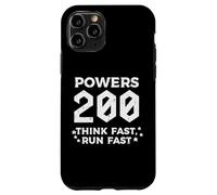 Powers 200 Think Run Fast Funny Dicho Humor Hombres Mujeres Niños Carcasa para iPhone 11 Pro
