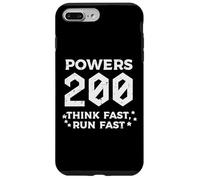 Powers 200 Think Run Fast Funny Dicho Humor Hombres Mujeres Niños Carcasa para iPhone 7 Plus/8 Plus