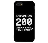 Powers 200 Think Run Fast Funny Dicho Humor Hombres Mujeres Niños Carcasa para iPhone SE (2020) / 7/8