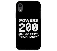 Powers 200 Think Run Fast Funny Dicho Humor Hombres Mujeres Niños Carcasa para iPhone XR