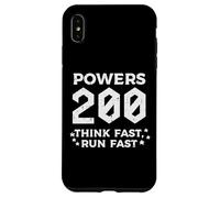 Powers 200 Think Run Fast Funny Dicho Humor Hombres Mujeres Niños Carcasa para iPhone XS MAX