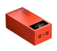 Powers Bank, Cargador Portátil De 66W 50000mAh, Carga Rápida USB C, Paquete De Batería Externa De 6 Puertos con Pantalla Digital LED, Compatible con Computadora Portátil, Teléfono, Tableta(Red)